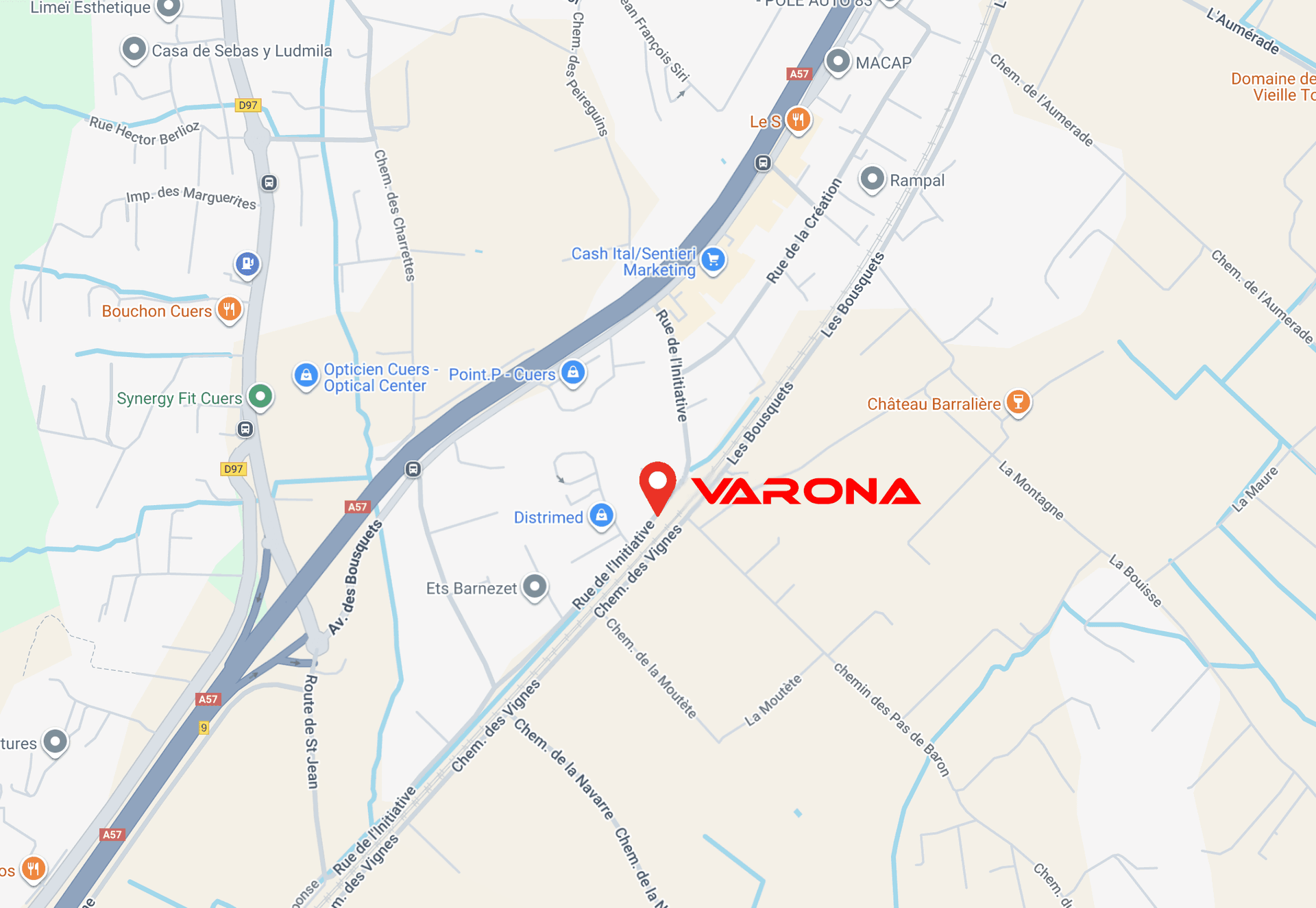 Plan d’accès varona